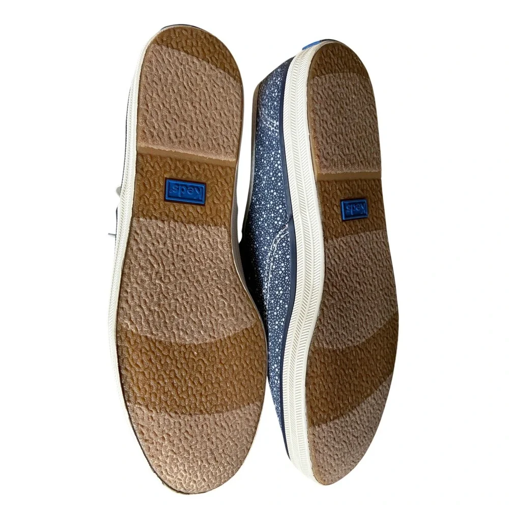 Keds Taylor Swift Eras Rare Champion Navy Blue Polka Dot Ribbon Lace Sneakers 7